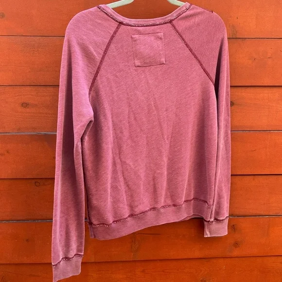 Abercrombie & Fitch Coca-Cola Graphic Sweatshirt | Mauve Pink | Size M - Picture 3 of 5